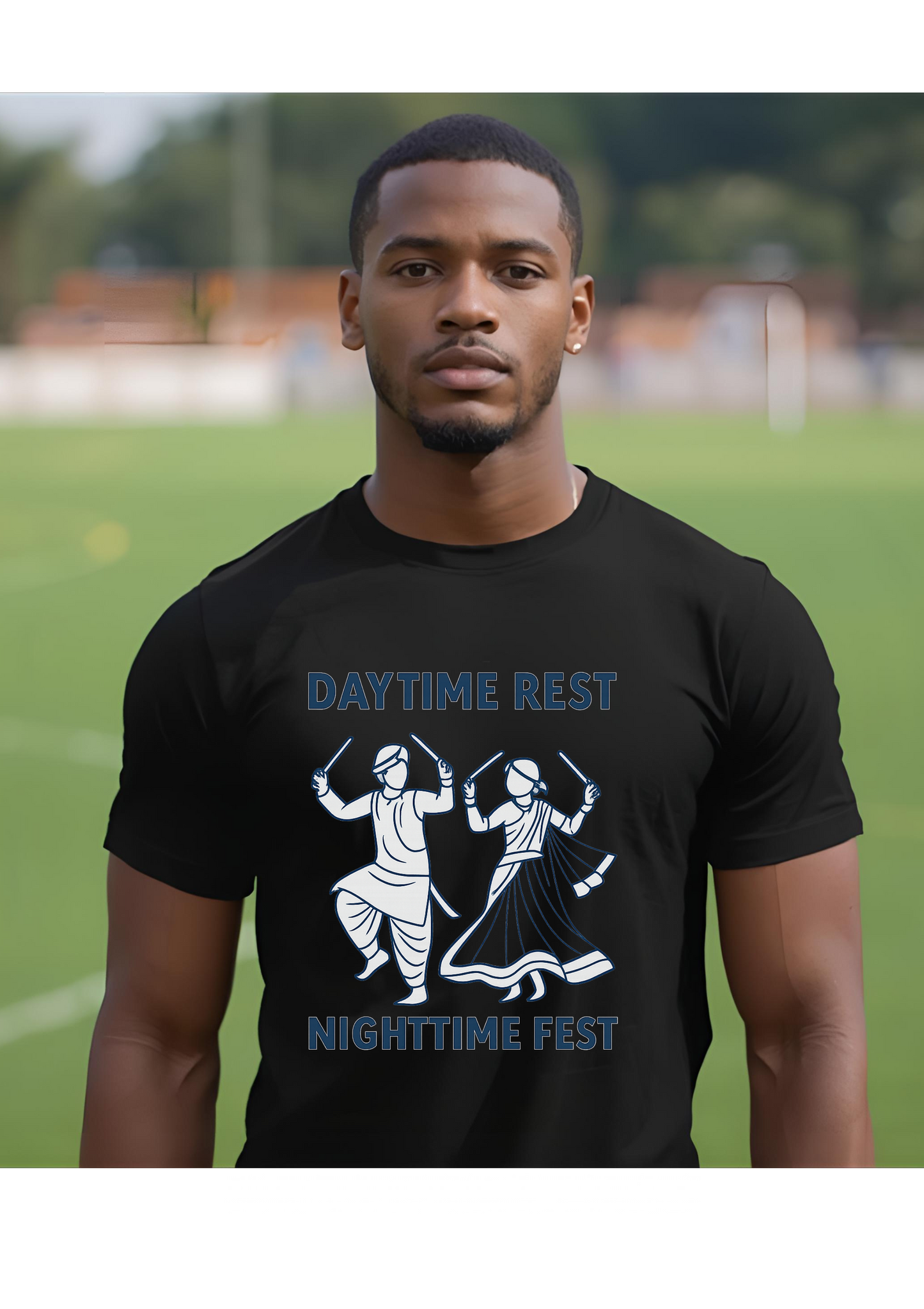 Daytime Rest, Nighttime Fest – Unisex Cotton T-Shirt